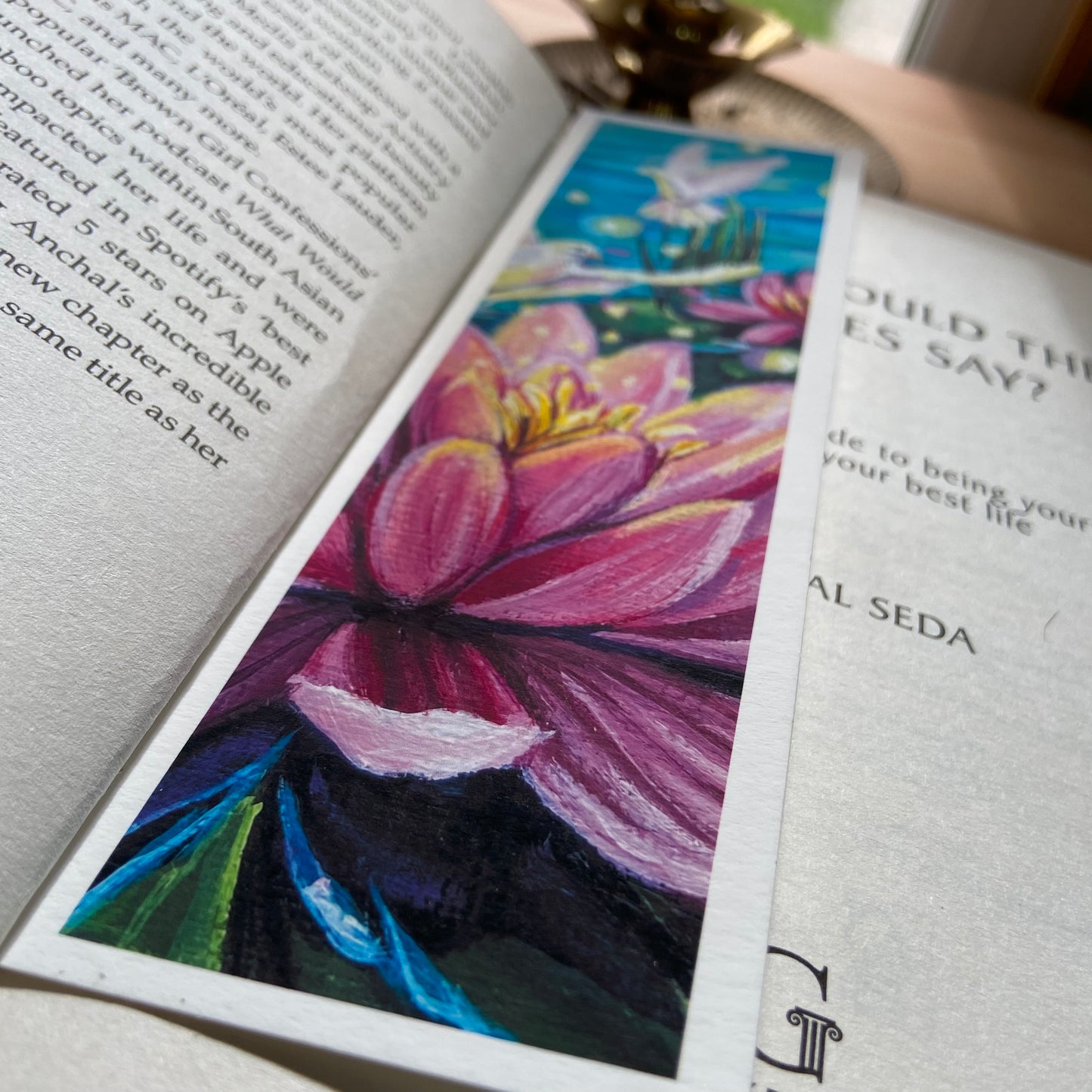 Lotus Flower Bookmark