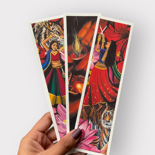 Set of 3 Gujarati Style Bookmarks